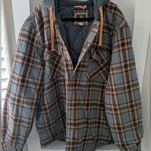 Plaid Hooded Jacket for Men